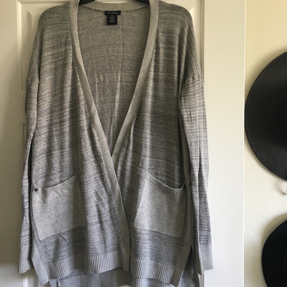 Calvin Klein Heather Knit Cardigan